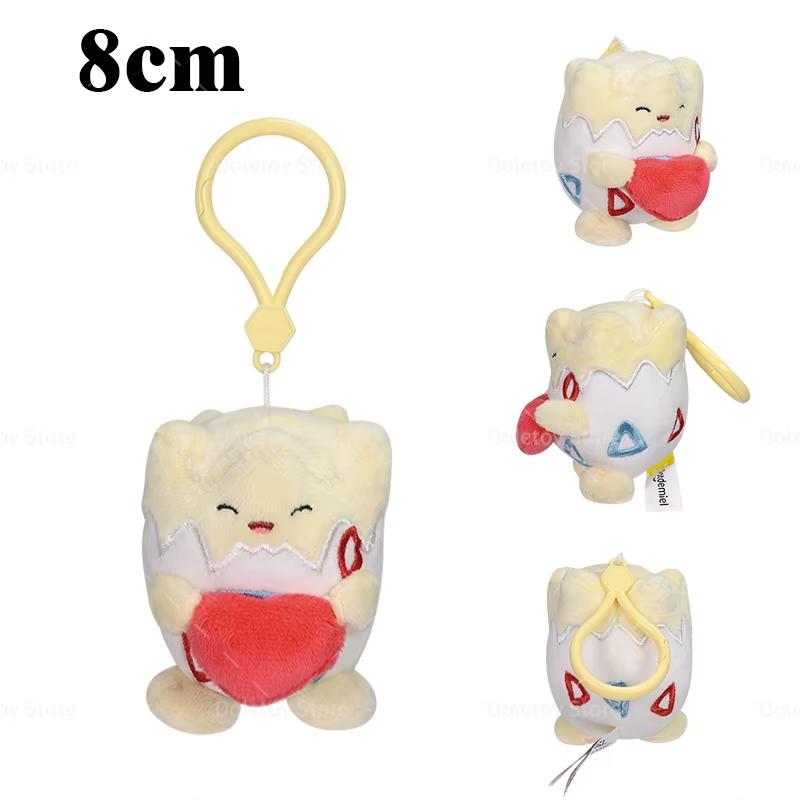 32 Styles Original Pokemon Plush Keychain Pikachu Bulbasaur Gengar Mimikyu Plusle Minun Cute And Charming Backpack Pendant Keyring Present