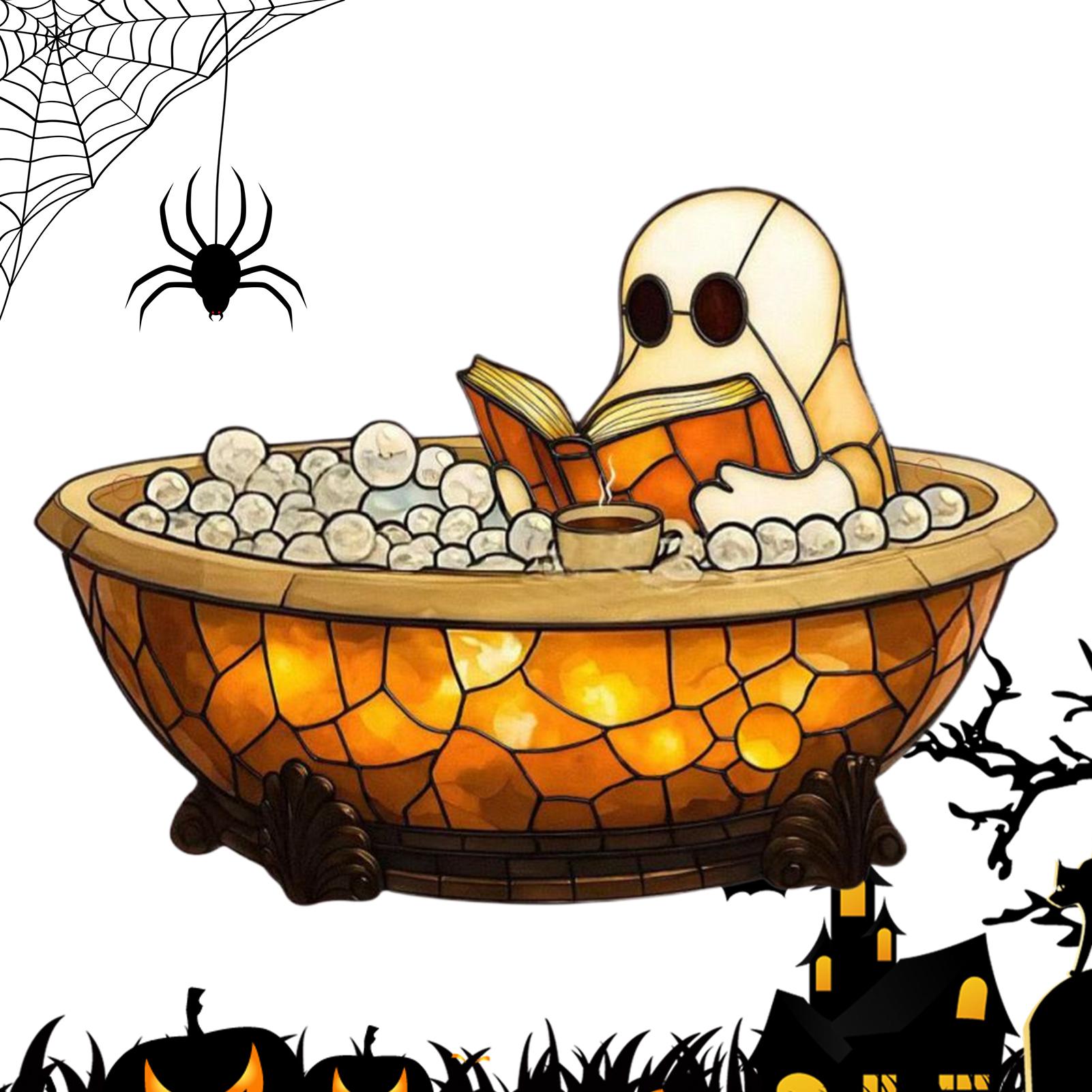 Ghost Bubble Bath Light 2026 New Halloween Ghost Bubble Bath LED Lamp Cute Ghost Night Light Halloween Party Decoration China Mainland