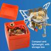 3-Cores Camping Stove 6800W High Power Gases Burner Windproof Backpacking Stove with Adjustable Valve for Outdoor Cooking Camping Picnic Hiking