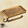 Toilet Paper Holder Phone Shelf Wall Mounted Vintage Classic Bathroom Antique Roll Tissue Box Bathroom Accessories