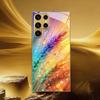 Galvanisierte goldene neue Handyhülle für Samsung Galaxy S26 Ultra S25 Plus S24 S23 S22 fe gehärtetes Glas Künstlerische Texturmuster