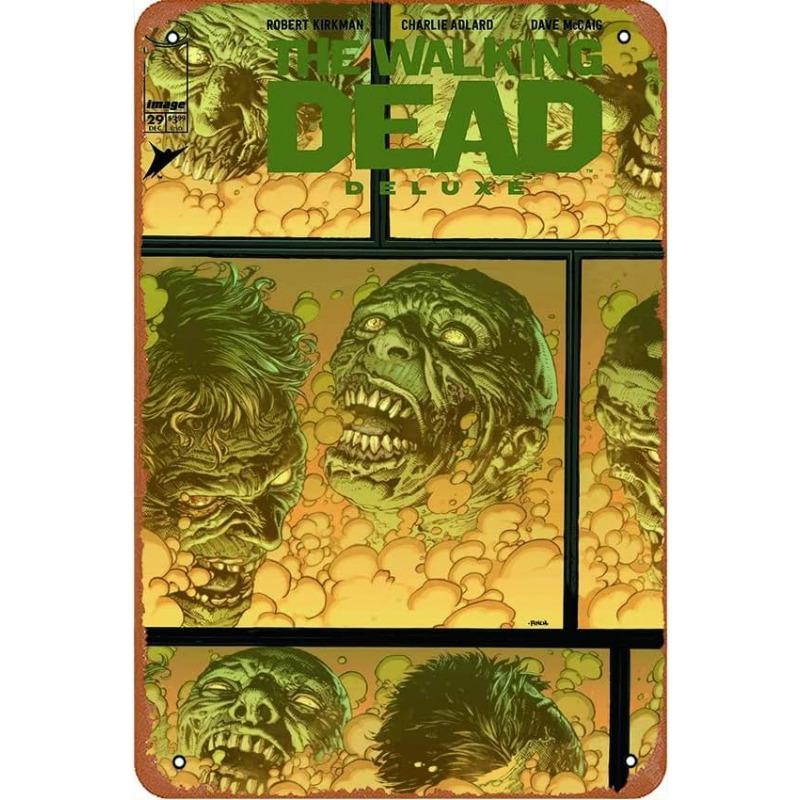 Metal Tin Poster The Walking Dead Movie Metal Sign Plaque Poster for Bar Club Wall Decor Retro Home Vintage Wall Plate Pendant