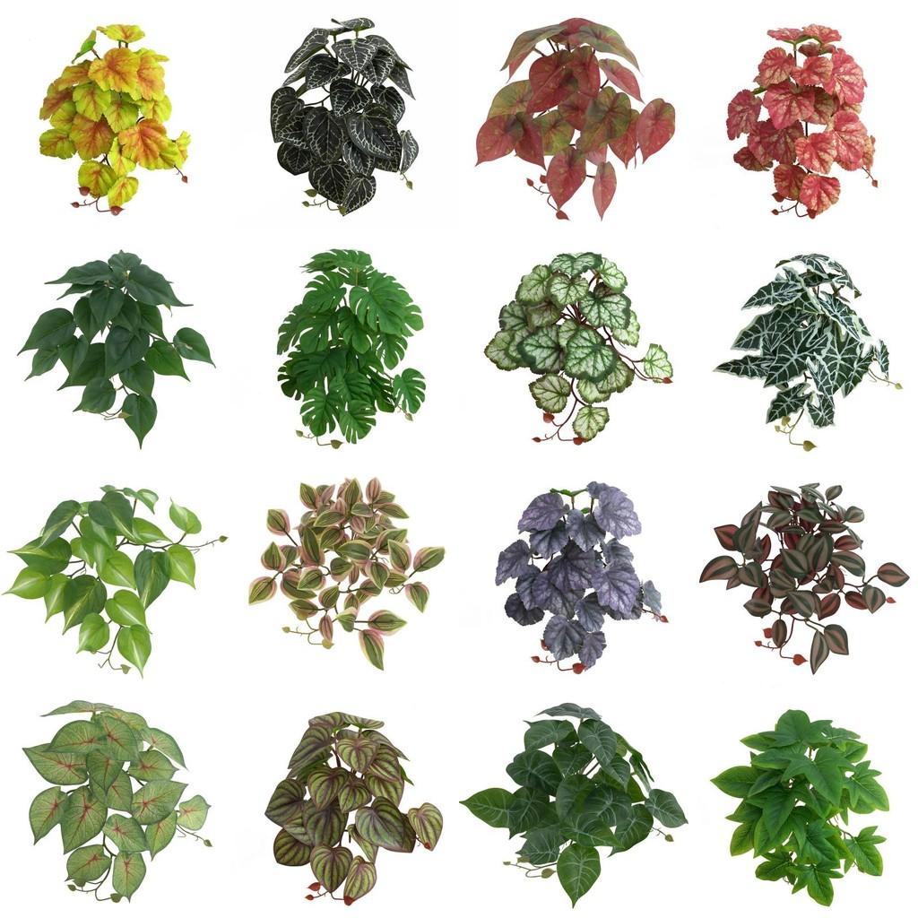 Plant Artificial 3d Printing Ipomoea Batatas Leaf Decor Home Interior Decor
