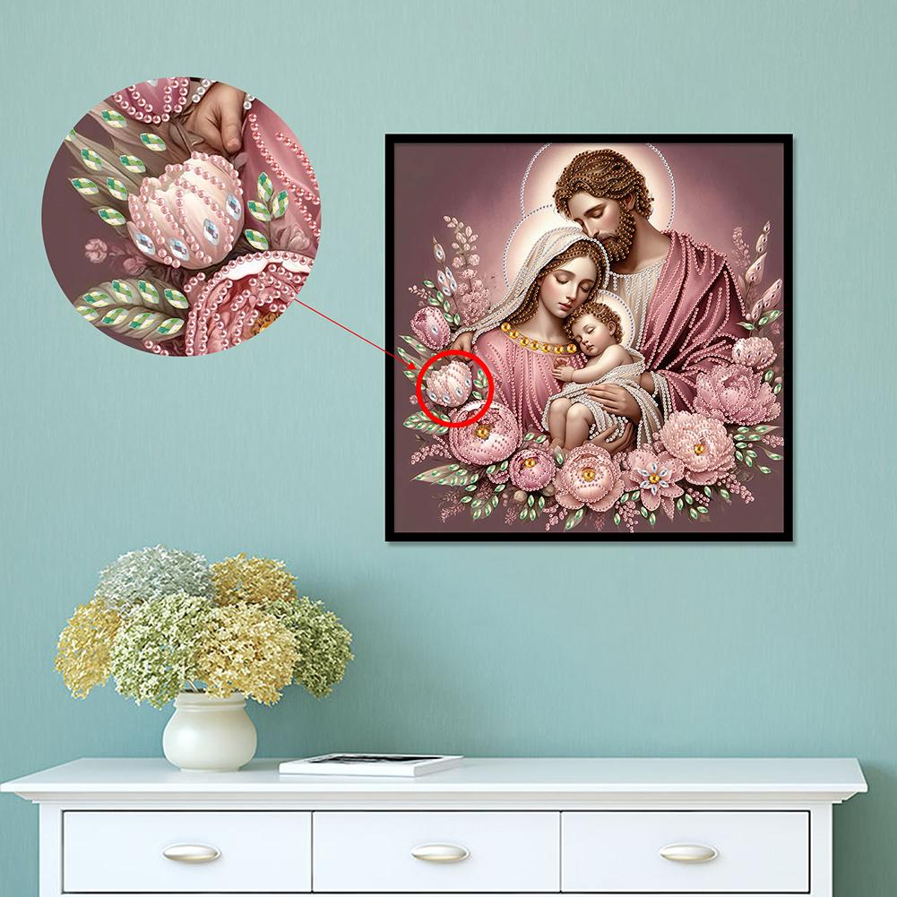 5D DIY Partial Special Shaped Drill Diamond Painting Religion Jesus Mary Kit