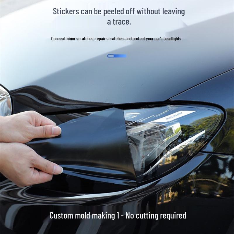 Compatible Smoked Headlight & Transparent Taillight Film for 25 Porsche Panamera Models