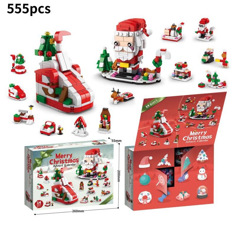 Engaging Compatible Lego Christmas Block Set With 24 Boxes And 400 To 800 Pieces
