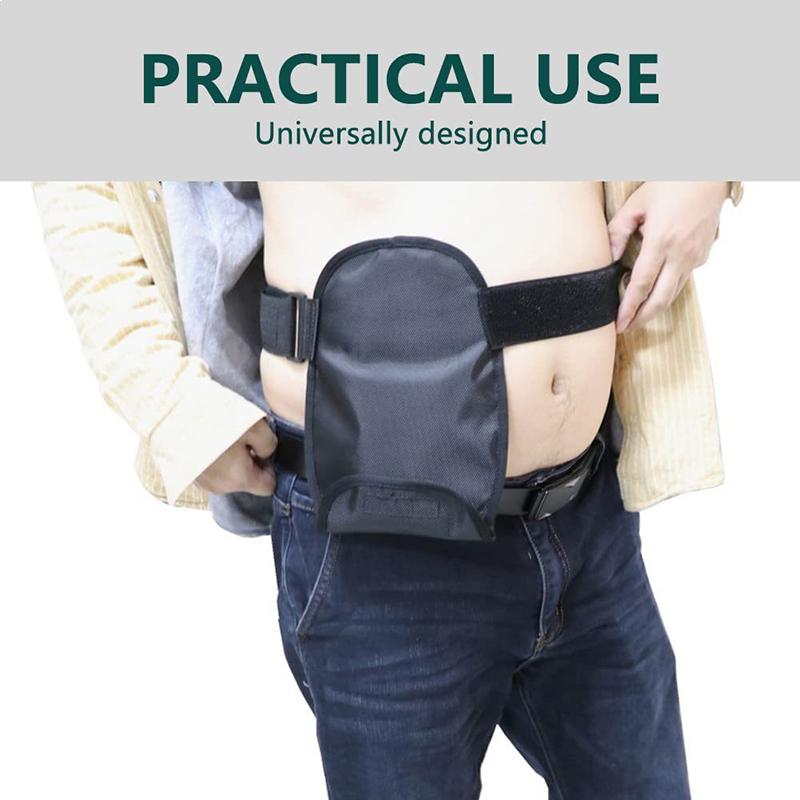 The Ostomy Bag Cover Water Resistant Adjustable The Ostomy Bag Waist Fixed Load-Bearing Hanging Bag Colostomy Pouch Cover