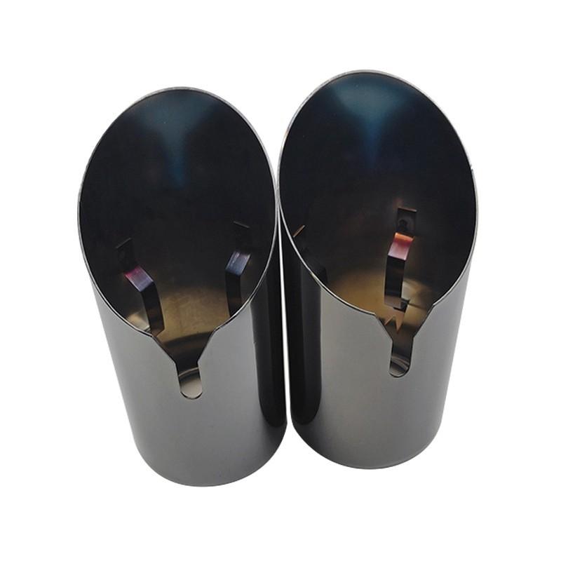 For BMW 3 Series 2018-2019 Car Exhaust Pipe Stainless Steel Sandblasted Muffler Tail Throat For 320Li 330Li