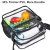 Schultertasche Transparent Große Kapazität Zwei Fächer Verstellbarer Schultergurt Separate Taschen Aufbewahrung Tragbar Crossbody Tasche Handtasche Outdoor
