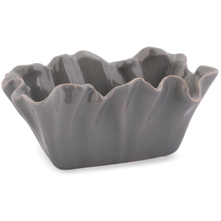 Modern Decorative Coral Bowl - Gray Ceramic