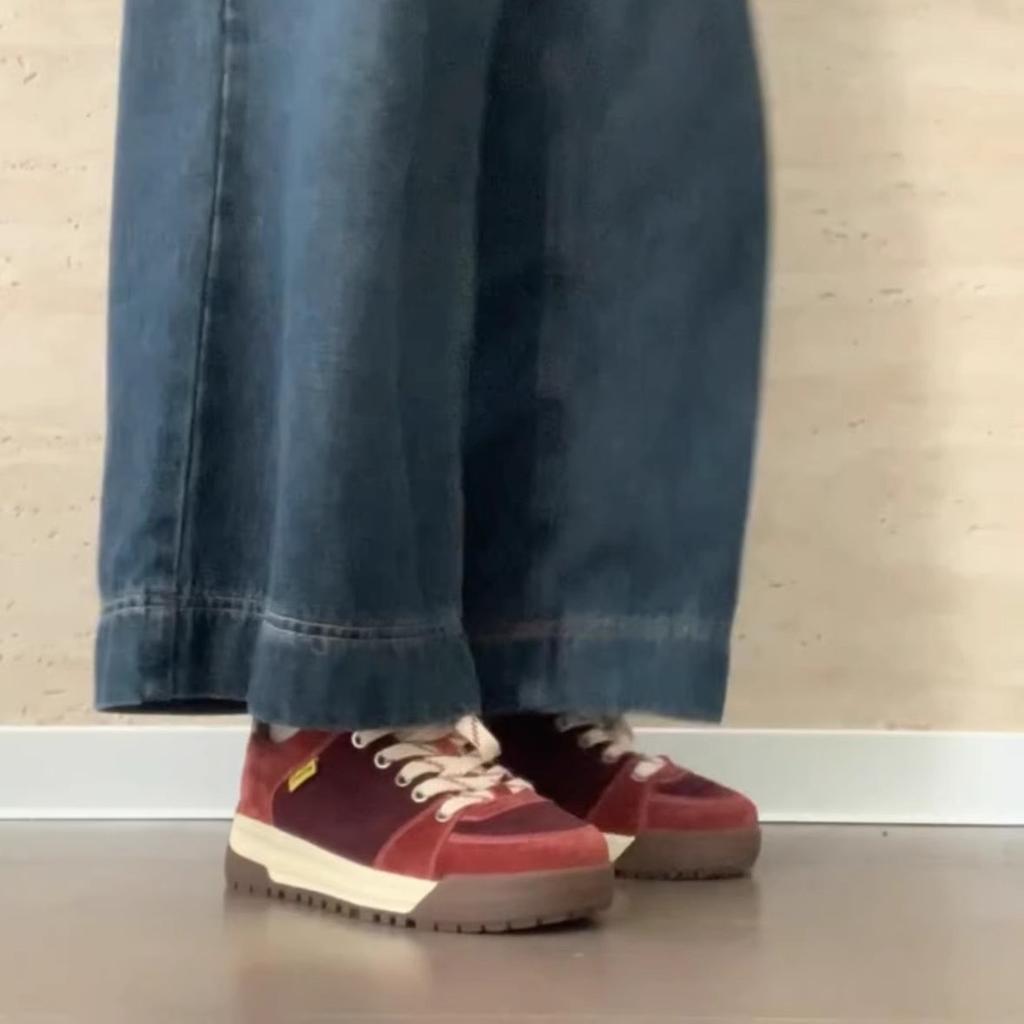 Niche retro platform German training board shoes women's ins tide 2025 spring and autumn new versatile sports and leisure bread shoes