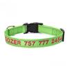 Pet Dog Embroidery Anti-lost Nylon Reflective Collar