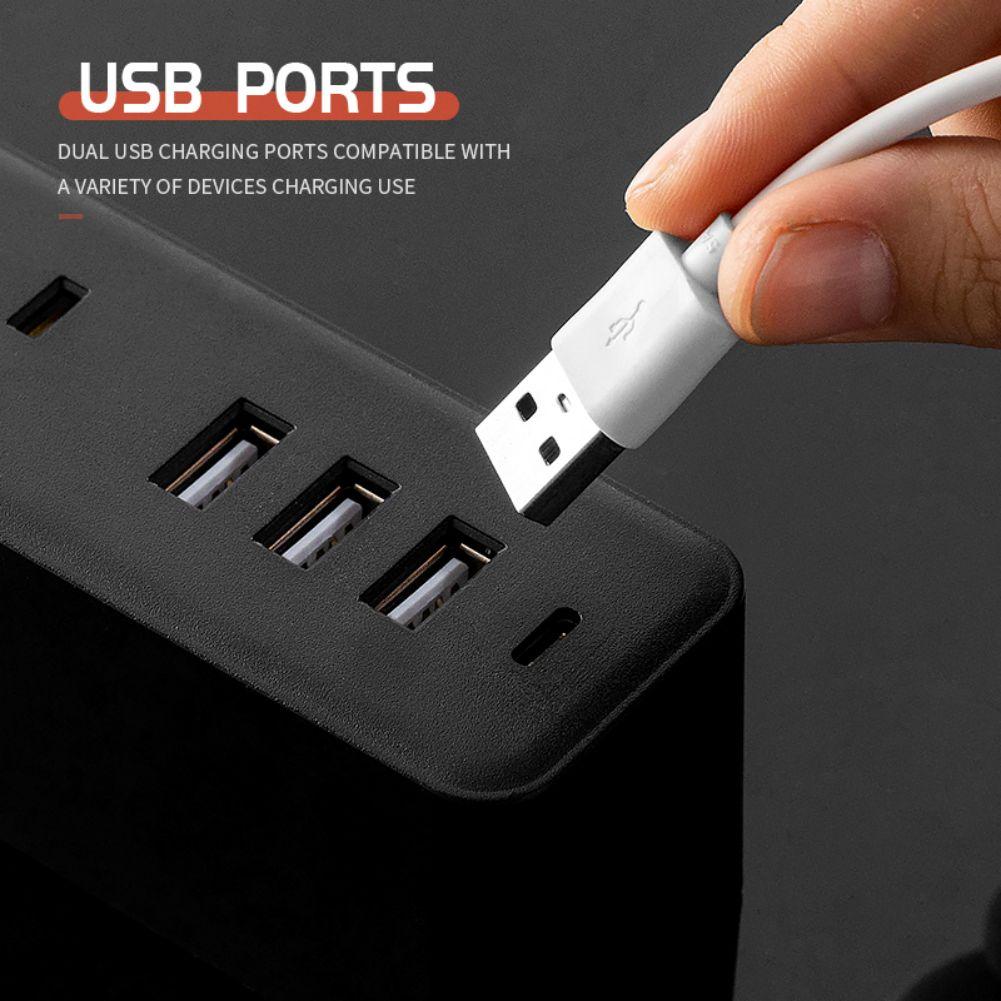 Multi Plug Outlet Extender 9 AC Outlets 3 USB A And 1 USB C PD Fast Charging Multi Plug Outlet Splitter For Home Office Travel