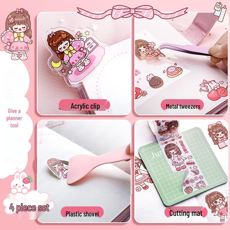 Children's Cute Journal & Planner Set with Stickers: Big Gift Box for Girls