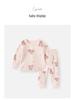 Infant Two-Piece Pajama Set: Seasonal High Waist Pants and Top