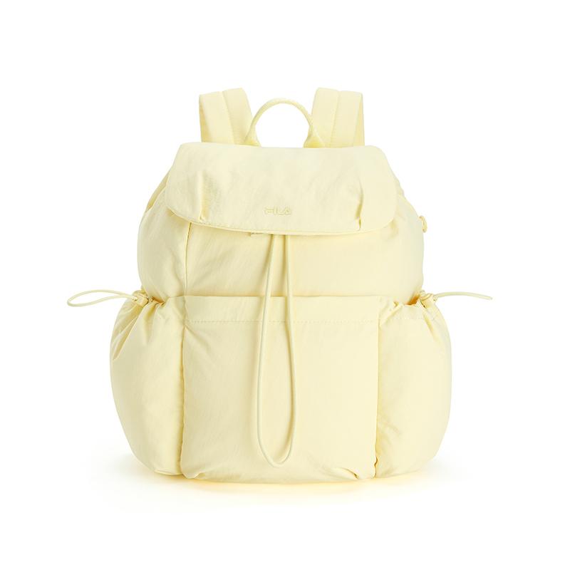 FILA Original Fashion Simple Classic Casual Commuter Versatile Lightweight Practical Fabric Backpack Women backpack Pear-Blossom-Yellow F13W629166FYE Pear Blossom Yellow