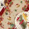 New Year Christmas Table Runner Santa Claus Xmas Bells Christmas Tablecloth Flag Cover Navidad Gift Table Cover Party Ornament