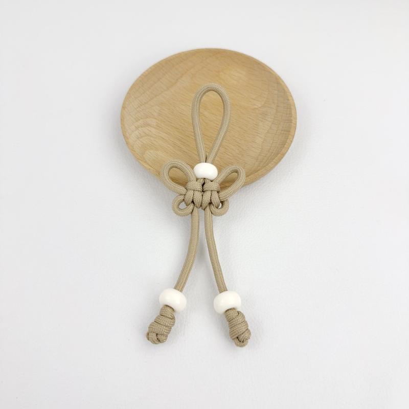DIY Bag Pendant 1Pcs Handmade Butterfly Braided Rope Keychain Charm for Purse Decoration Customizable Accessory