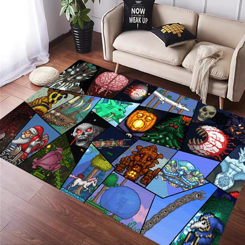 Juego Sandbox T-Terraria Alfombra Cocina Felpudo Entrada Decoración Suelo Dormitorio Alfombra Sala de Estar Baño Alfombras Antideslizantes