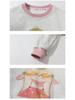 Girls' Sweet Cartoon Sweatshirt Set - Spring/Autumn Fashion Two-Piece Casual Outfit.