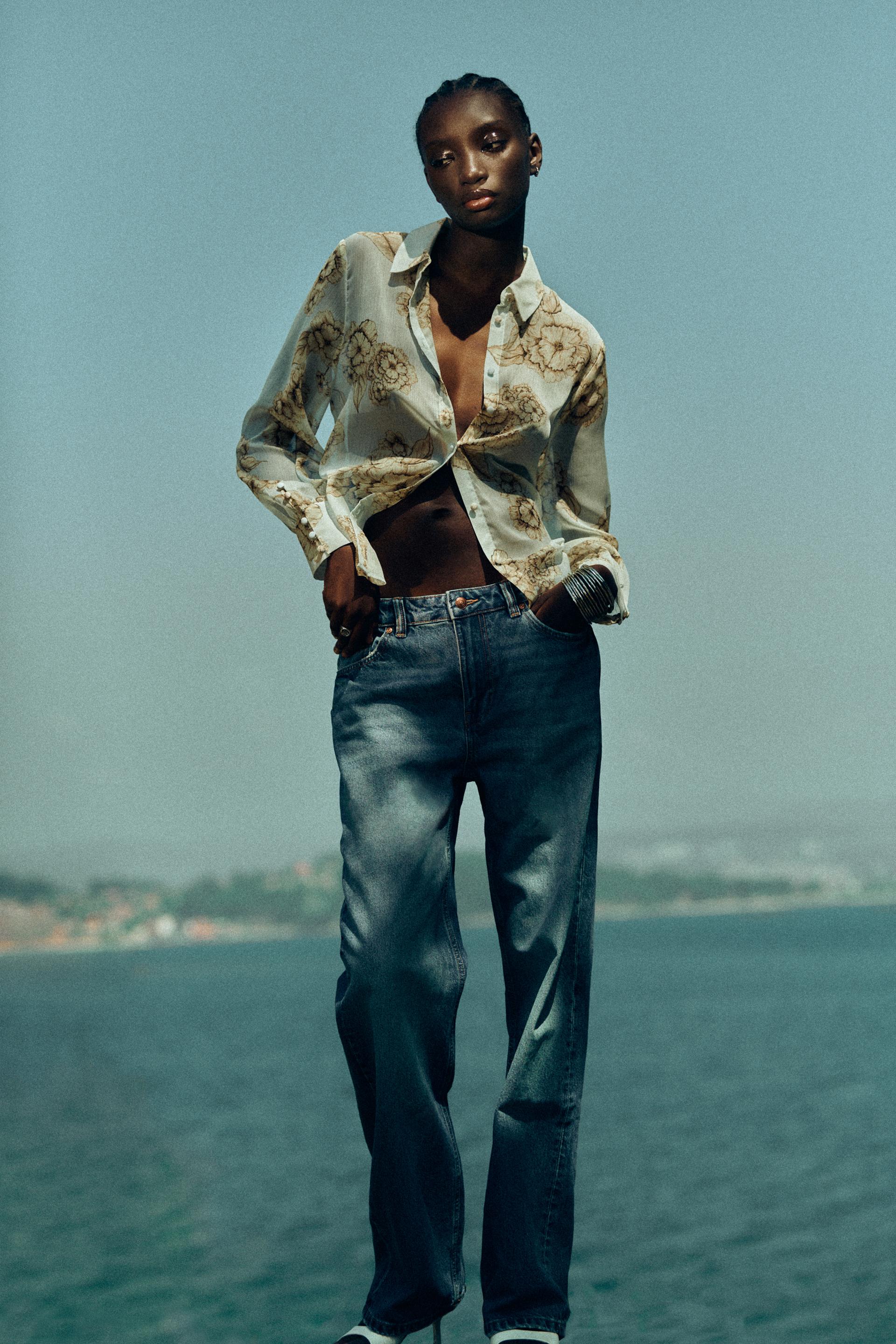 

РУБАШКА С ЦВЕТОЧНЫМ ПРИНТОМ