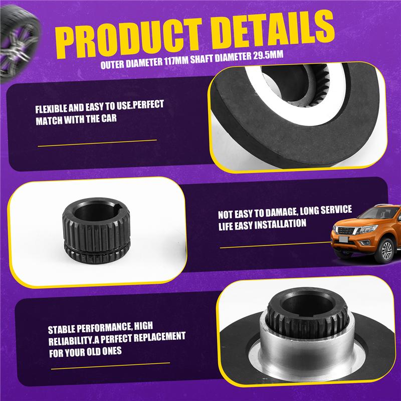 Clear 117MM Electromagnetic Brake Motor Friction Brake Pads Brake Gear Discs Assembly For YEJ100 Base