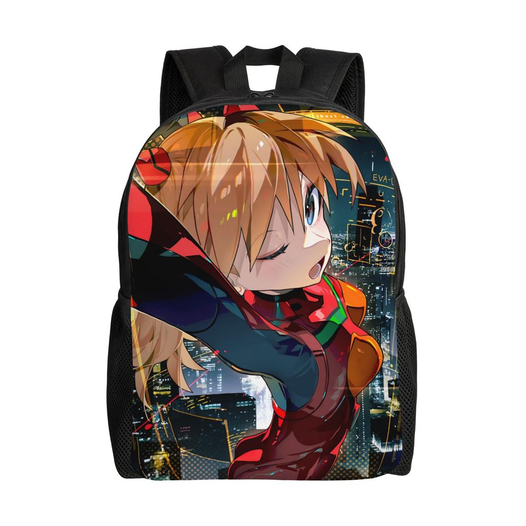 Zaino Neon Genesis Evangelion EVA borsa ita Asuka zaino Kawaii Lavoro Ufficio Grande Capacità Rucksack