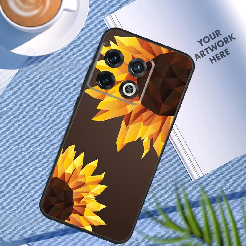 Sunflower Case For OnePlus 12 12R 11 9 10 Pro 10R 10T 9R 8T Nord 3 CE 2 Lite 2T N10 N20 N30 CE4 Cover