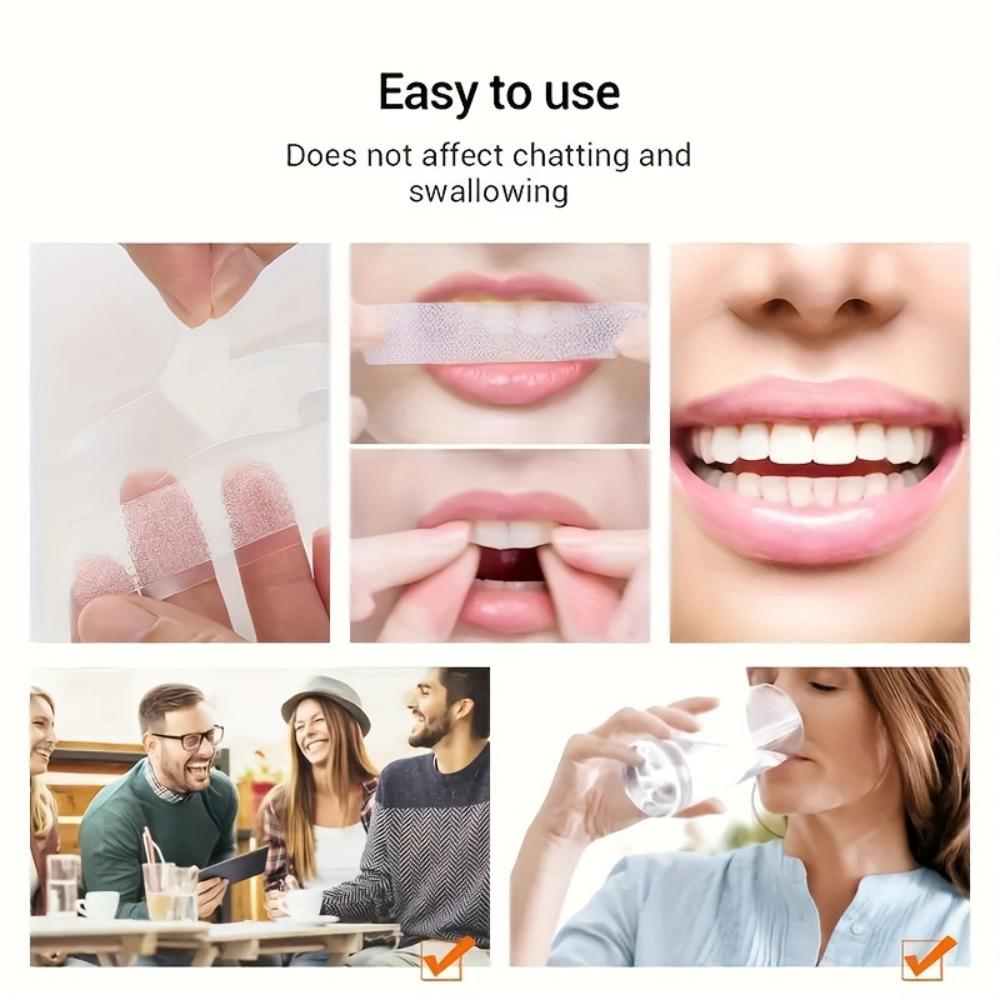 Teeth Whitening Strips - Effective Home & Travel Tooth Bleaching for Brighter Smile