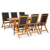 Day and Night - Day and Night Garden Dining Set 7 Pieces Solid Acacia Wood