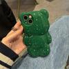 Koreanische süße 3D-Cartoon-Bär Spritztinte Telefonhülle für iPhone 14 13 12 11 Pro Max Schöne Tier Stoßfeste weiche Abdeckung Funda