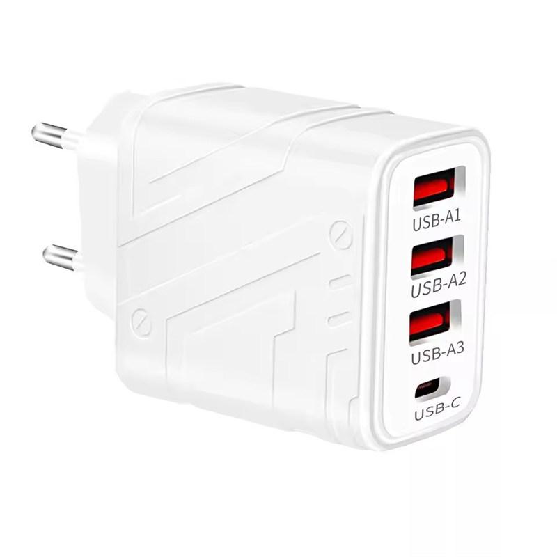 

USB Зарядное устройство для телефона Type C PD 40 Вт Быстрая зарядка Зарядное устройство для мобильного телефона Сетевой адаптер Для Samsung Xiaomi iPhone16 14 15 EU Plug белый