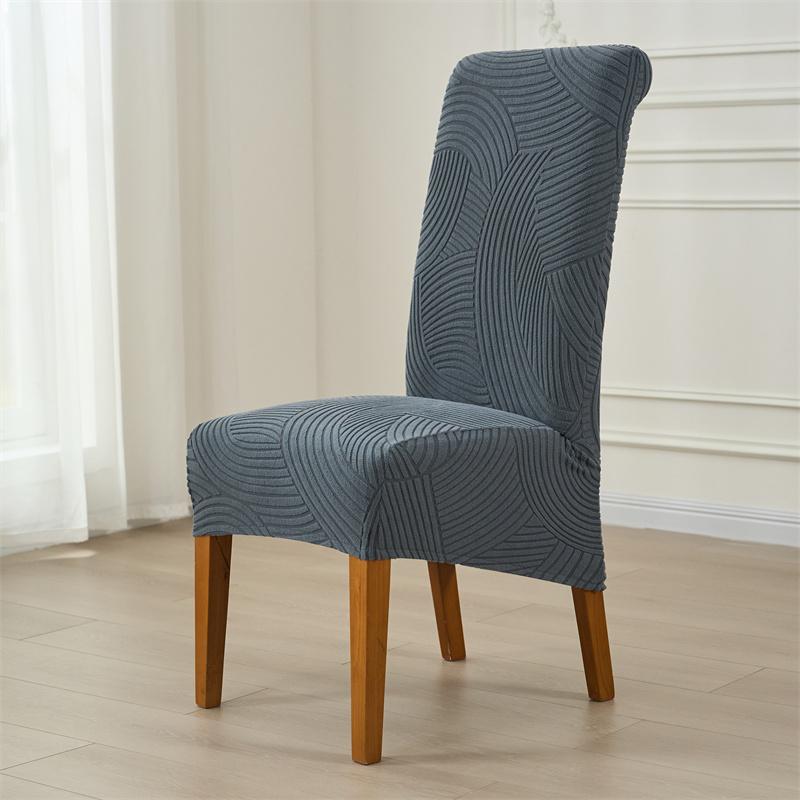 

1/6 шт. Жаккардовые чехлы на обеденный стул с высокой спинкой, всесезонные универсальные чехлы на сиденье для свадьбы, дома 1PC