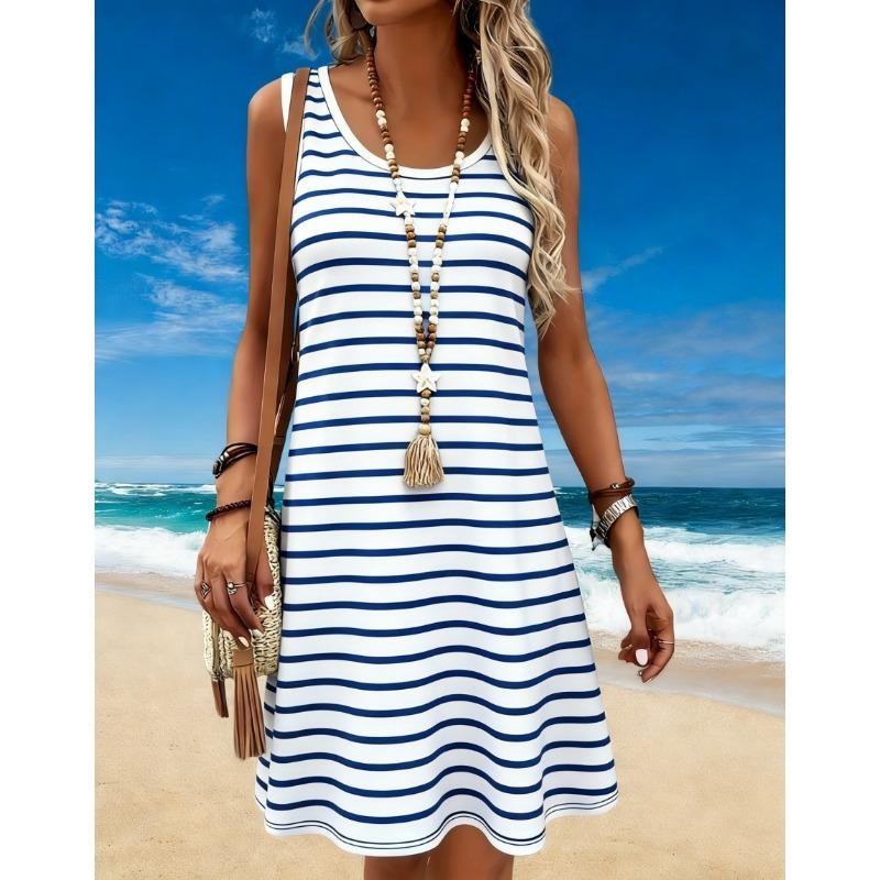 Women's Summer Fashion Elegant Casual Sexy Vacation-Style Sleeveless Short Cool Dress With Fruit And Floral Patterns Y2k Clothes