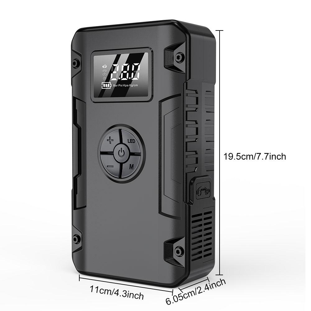 Car Jump Starter Car Battery Starter Air Pump Car Accessories Outdoor Activity Emergency Charger Power Bank Auto Starting Device Emergency Start