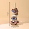 Solid Wood Bracelet & Hair Tie Display Stand - Jewelry Rack & Bangle Props for Live Streaming.