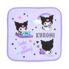 Sanrio Kuromi Petit Towel Set of 4 for with Name 250007 Children, Antibacterial, Space,