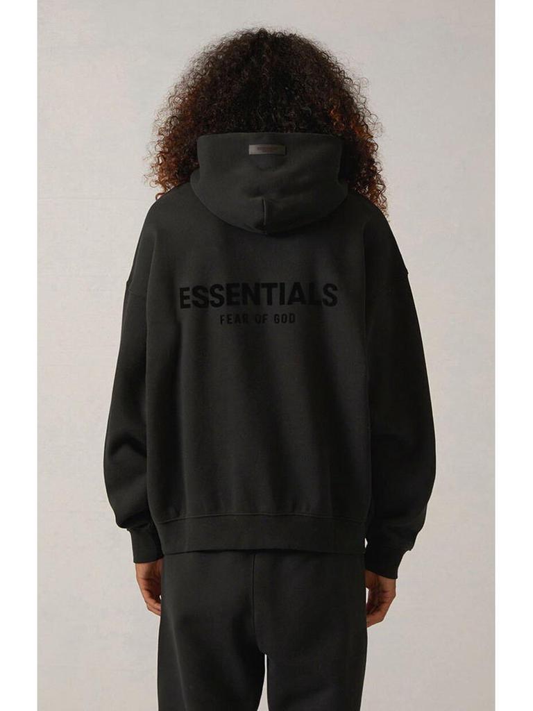 FOG ESSENTIALS Unisex Beflocktes Kapuzensweatshirt 2022SS Trendiges Design