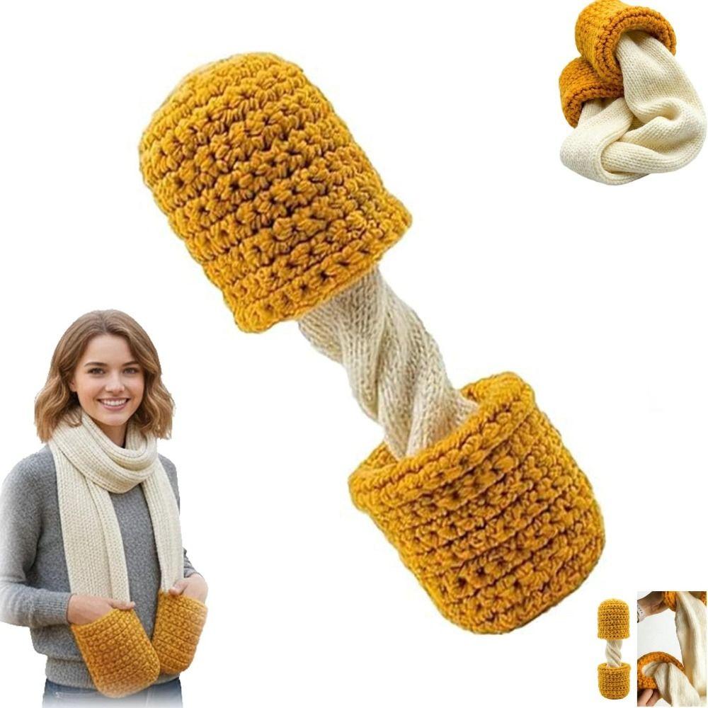 Cute Mozzarella Stick Scarf Warm Hand-Knitted Scarf Children Gift Long Neck Scarves Outdoor