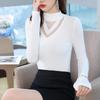 Treamon Dam Mock Neck Mesh Långärmad Baslager Topp