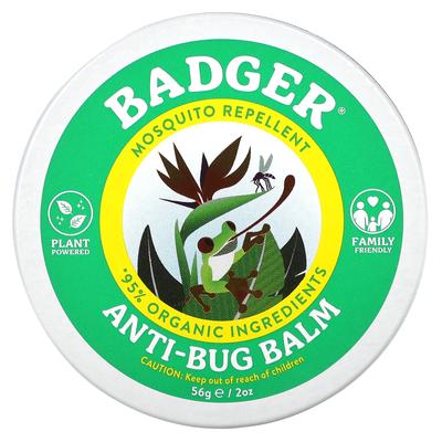 Badger, Antibug Balm, Citronella & Rosemary, 2 Oz (56 G)