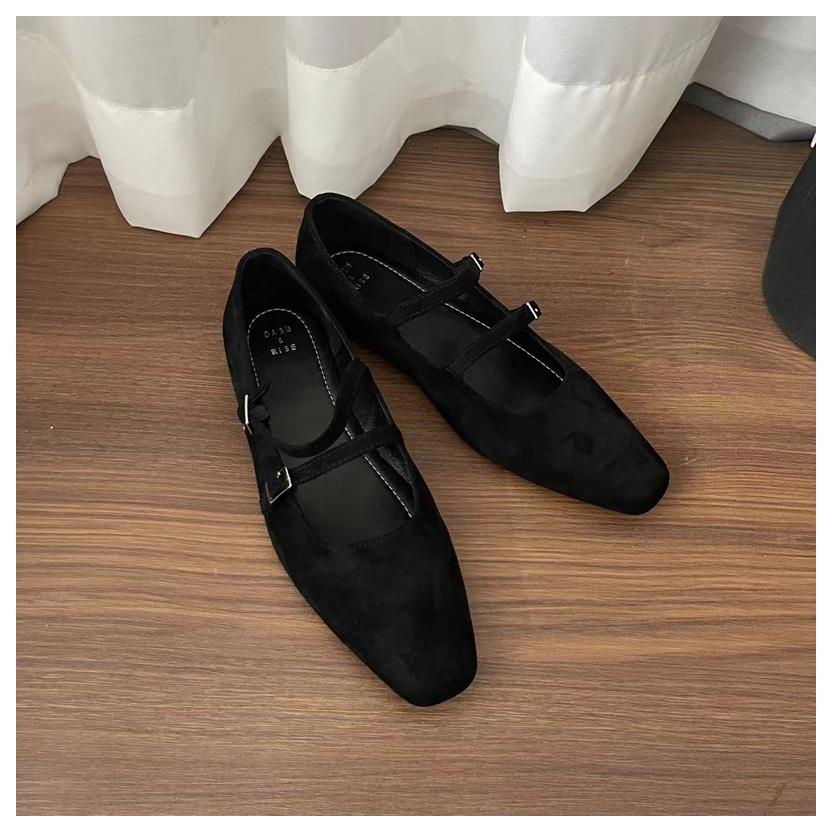 

Brand Designer Leopard Print Flats Shoes Woman Square Toe Shallow Mary Jane Japanned Vintage Narrow Band Soft Casual Loafer Muje 35