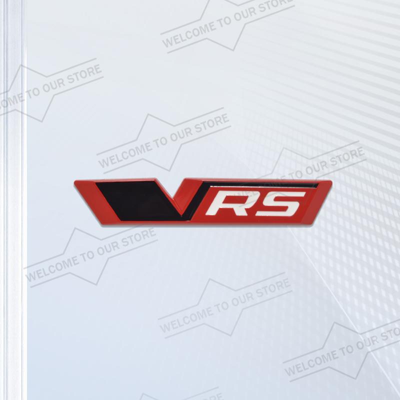 xnapd1 Car Styling New VRS Emblem Body Trunk 3D Metal Grille Badge Stickers Decal For Octavia Enyaq RS Elroq Kushaq Citigo Superb Scala