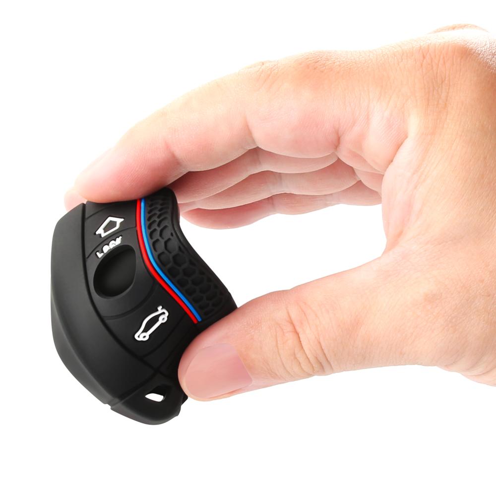Silicone Remote Car Key Shell 3 Button Case Styling Cover Fob For BMW 1 3 5 6 Series E90 E91 E92 E60 E70 E71 E72 E82 E87 E88 E89
