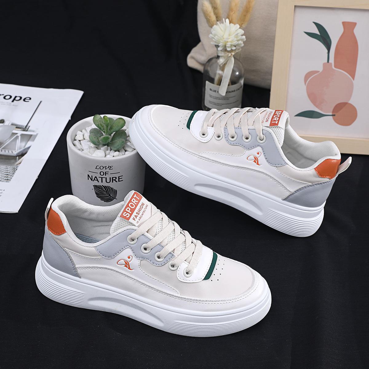 

Little white shoes women s 2025 new high-value campus versatile student sports shoes show feet small board shoes campus casual shoes 40
