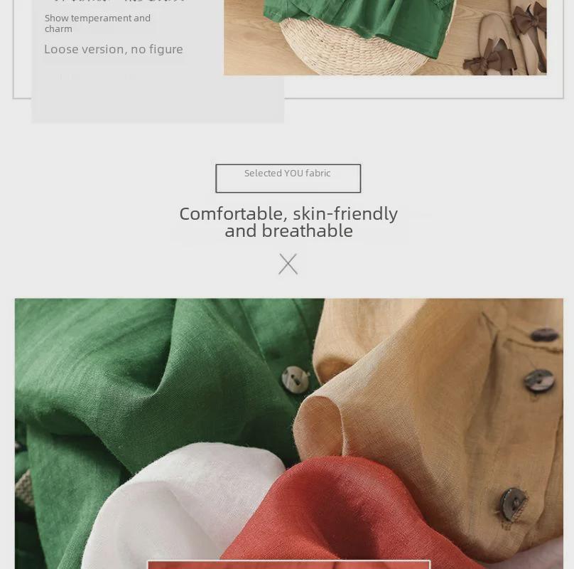 Women's Retro Embroidered Cotton-Linen Lantern Sleeve Shirt (Spring/Summer 2024)