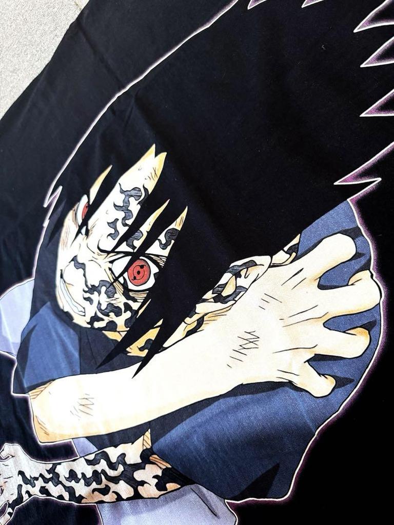 [USED] Naruto Sasuke Anime T-shirt, size XL