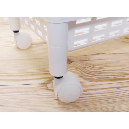 Izumi Kasei Vita Long Rack T4-Tier Kitchen Cart with Casters, 3749