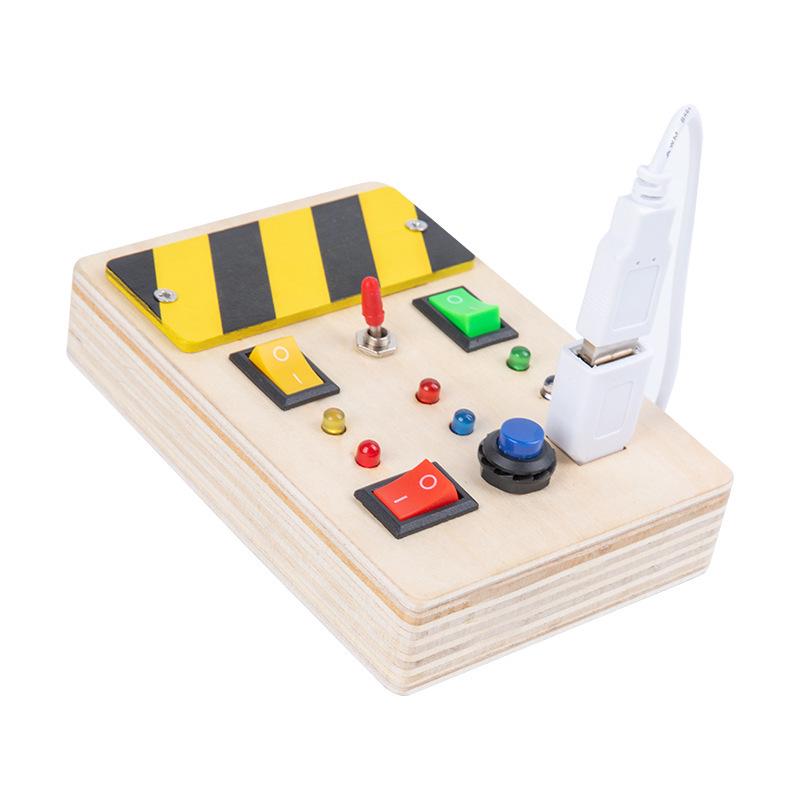 Creative Circuit LED Busy Board: Colorful Educational Toy for Children's Early Learning