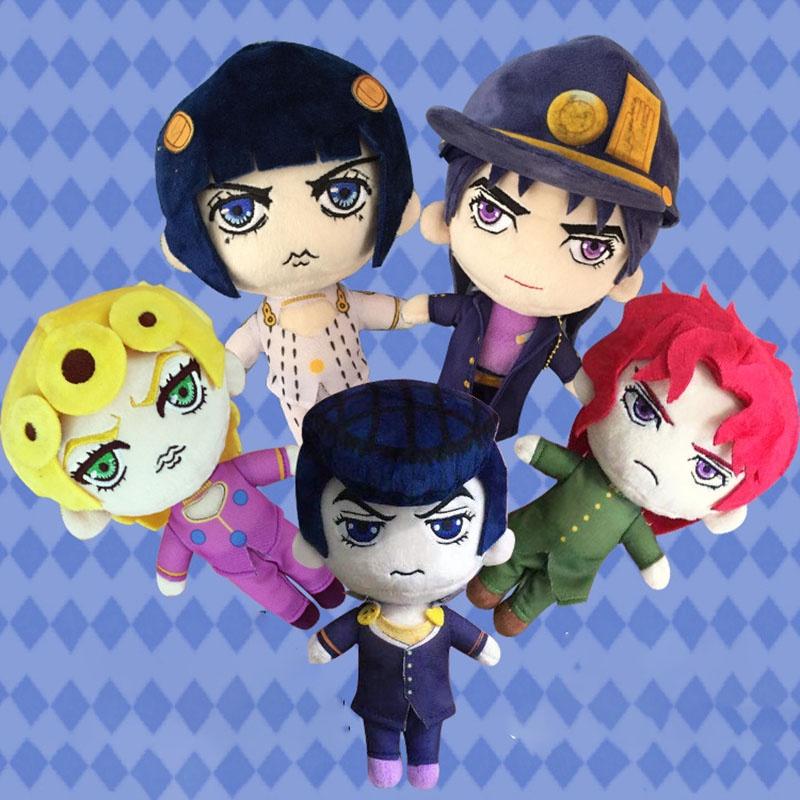 Adorable Jojos Bizarre Adventure Plush Toy Doll Featuring Bucciarati Josuke Giorno Noriaki Giovanna For Kids And Fans